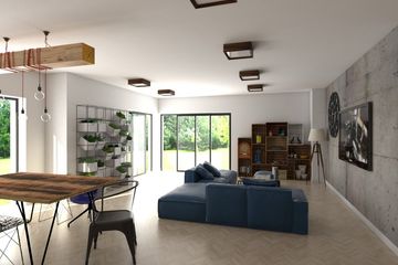 Projekt domu Ka23 war.1 Sz - parterowy dom o powierzchni 144,37 m², dach kopertowy - ujęcie 6