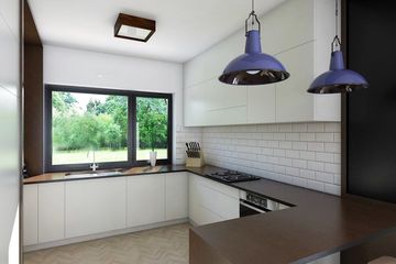 Projekt domu Ka23 war.1 Sz - parterowy dom o powierzchni 144,37 m², dach kopertowy - ujęcie 10