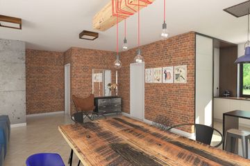 Projekt domu Ka23 war.1 Sz - parterowy dom o powierzchni 144,37 m², dach kopertowy - ujęcie 12