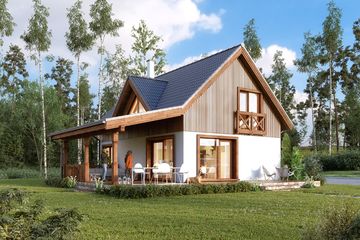  Projekt domu Aksamitka 2 (BSA2349) - projekt domu parterowego z poddaszem - Zdjęcie 6