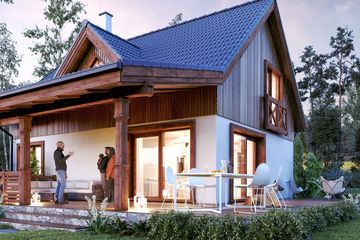  Projekt domu Aksamitka 2 (BSA2349) - projekt domu parterowego z poddaszem - Zdjęcie 3