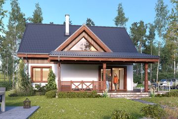  Projekt domu Aksamitka 2 (BSA2349) - projekt domu parterowego z poddaszem - Zdjęcie 5