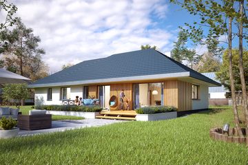  Projekt domu Gwiazdka (BSA2350) - projekt domu parterowego - Zdjęcie 2