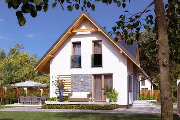  Projekt domu Bez 4 (BSA2347) - projekt domu parterowego z poddaszem - Zdjęcie 5