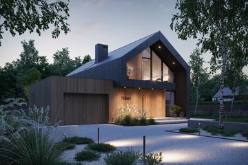  Projekt domu NewHouse 758 G1 w1 (KRZ1067) - projekt domu parterowego z poddaszem - Zdjęcie 4