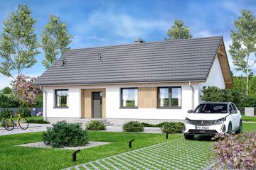  Projekt domu Mokka 19 (WOF1204) - projekt domu parterowego - Zdjęcie 2