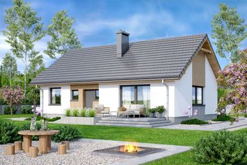  Projekt domu Mokka 19 (WOF1204) - projekt domu parterowego - Zdjęcie 3