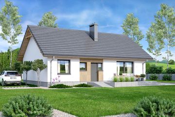  Projekt domu Mokka 19 (WOF1204) - projekt domu parterowego - Zdjęcie 4