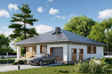  Projekt domu Blanka Beta (1855) (KRD2991) - projekt domu parterowego - Zdjęcie 3