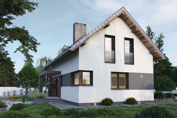  Projekt domu Dino Prima (1858) (KRD2992) - projekt domu parterowego z poddaszem - Zdjęcie 2