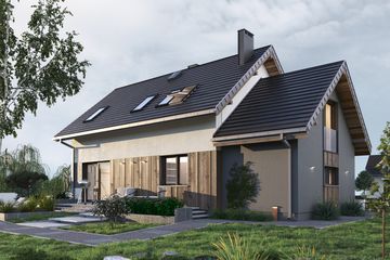  Projekt domu Dino Prima (1858) (KRD2992) - projekt domu parterowego z poddaszem - Zdjęcie 4