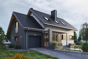  Projekt domu Dino Prima (1858) (KRD2992) - projekt domu parterowego z poddaszem - Zdjęcie 5
