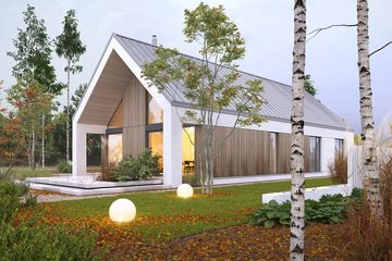  Projekt domu Beztroski 1 (WAW1158) - projekt domu parterowego - Zdjęcie 2