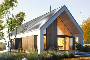  Projekt domu Beztroski 1 (WAW1158) - projekt domu parterowego - Zdjęcie 1