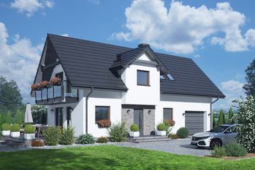  Projekt domu Janowo ag m (KRP2708) - projekt domu parterowego z poddaszem - Zdjęcie 1