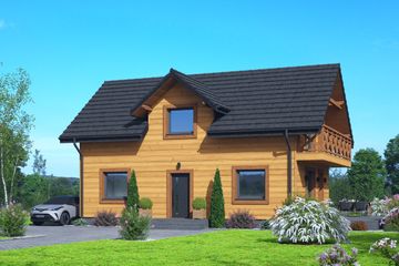  Projekt domu Miłowo a3 dws (KRP2706) - projekt domu parterowego z poddaszem - Zdjęcie 1