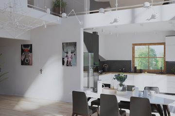  Projekt domu Podsarnie z antresolą m (KRP2704) - projekt domu parterowego z poddaszem - Zdjęcie 4