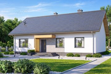  Projekt domu Calma (WOF1205) - projekt domu parterowego - Zdjęcie 2