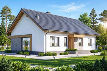  Projekt domu Calma (WOF1205) - projekt domu parterowego - Zdjęcie 1