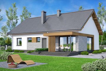  Projekt domu Calma (WOF1205) - projekt domu parterowego - Zdjęcie 3