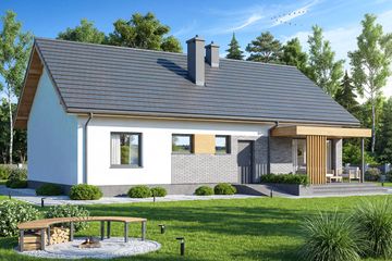  Projekt domu Calma (WOF1205) - projekt domu parterowego - Zdjęcie 3