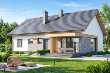  Projekt domu Calma (WOF1205) - projekt domu parterowego - Zdjęcie 4