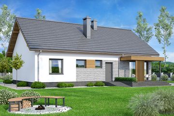  Projekt domu Calma (WOF1205) - projekt domu parterowego - Zdjęcie 4