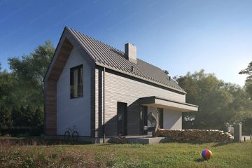  Projekt domu Polny 1 (GDE1043) - projekt domu parterowego - Zdjęcie 3