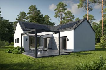  Projekt domu Samowystarczalny L-line W (LOB1010) - projekt domu parterowego - Zdjęcie 1