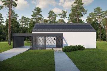  Projekt domu Samowystarczalny L-line W (LOB1010) - projekt domu parterowego - Zdjęcie 2
