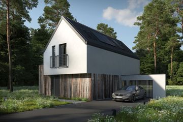  Projekt domu Samowystarczalny 2Bryły (LOB1009) - projekt domu z pełnym piętrem - Zdjęcie 3