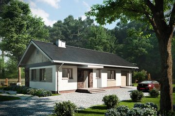  Projekt domu Kubuś G1 (1754) (KRD2995) - projekt domu parterowego - Zdjęcie 1