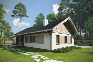  Projekt domu Kubuś G1 (1754) (KRD2995) - projekt domu parterowego - Zdjęcie 4