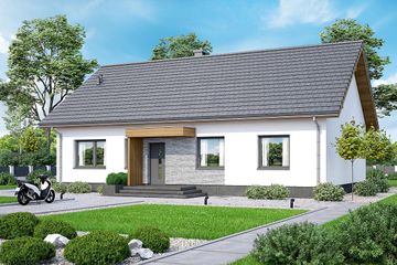  Projekt domu Calma Plus (WOF1206) - projekt domu parterowego - Zdjęcie 2