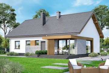  Projekt domu Calma Plus (WOF1206) - projekt domu parterowego - Zdjęcie 1