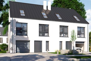  Projekt domu Fast bliźniak (WRR1136) - projekt domu z pełnym piętrem - Zdjęcie 1