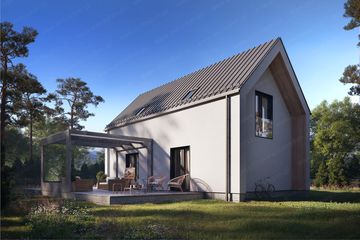  Projekt domu Polny 2 (GDE1045) - projekt domu parterowego z poddaszem - Zdjęcie 3