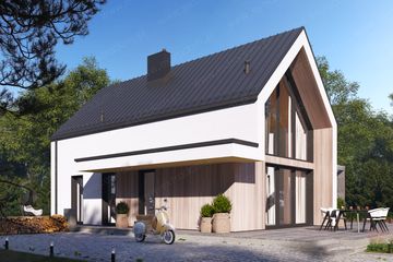  Projekt domu Polny 2 (GDE1045) - projekt domu parterowego z poddaszem - Zdjęcie 1