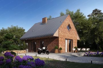  Projekt domu Montana 2 (GDE1046) - projekt domu parterowego z poddaszem - Zdjęcie 4