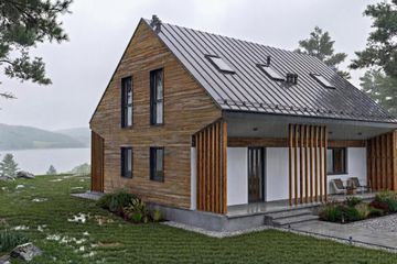  Projekt domu Grot 2 - drewniany (GDE1050) - projekt domu parterowego z poddaszem - Zdjęcie 8