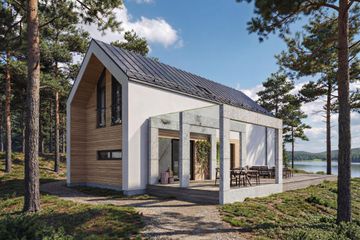  Projekt domu Stodoła 2 - drewniany (GDE1051) - projekt domu parterowego z poddaszem - Zdjęcie 5