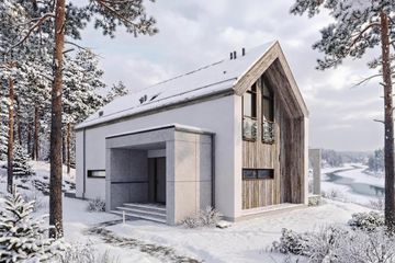  Projekt domu Stodoła 2 - drewniany (GDE1051) - projekt domu parterowego z poddaszem - Zdjęcie 7