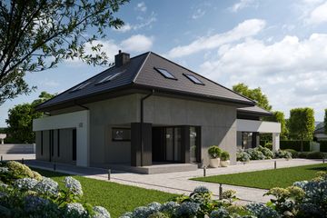  Projekt domu NewHouse 703 (KRZ1068) - projekt domu parterowego z poddaszem - Zdjęcie 8