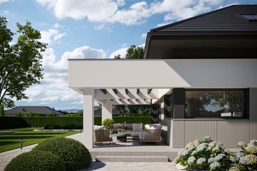  Projekt domu NewHouse 703 (KRZ1068) - projekt domu parterowego z poddaszem - Zdjęcie 12