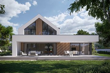  Projekt domu NewHouse 791 (KRZ1069) - projekt domu parterowego z poddaszem - Zdjęcie 1