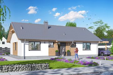  Projekt domu Tebe 6 (WOE1184) - projekt domu parterowego - Zdjęcie 2