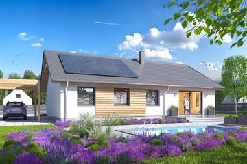  Projekt domu Tebe 6 (WOE1184) - projekt domu parterowego - Zdjęcie 4