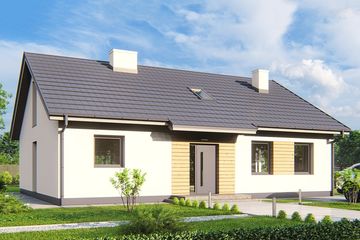  Projekt domu Elsa 1a (WRD3149) - projekt domu parterowego z poddaszem - Zdjęcie 1
