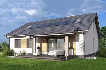  Projekt domu Elsa 1a (WRD3149) - projekt domu parterowego z poddaszem - Zdjęcie 2