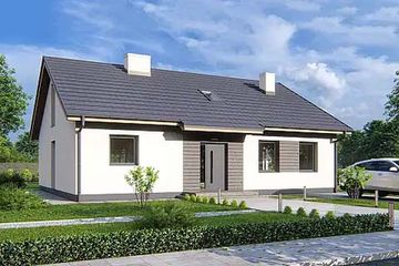  Projekt domu Elsa 1a (WRD3149) - projekt domu parterowego z poddaszem - Zdjęcie 4